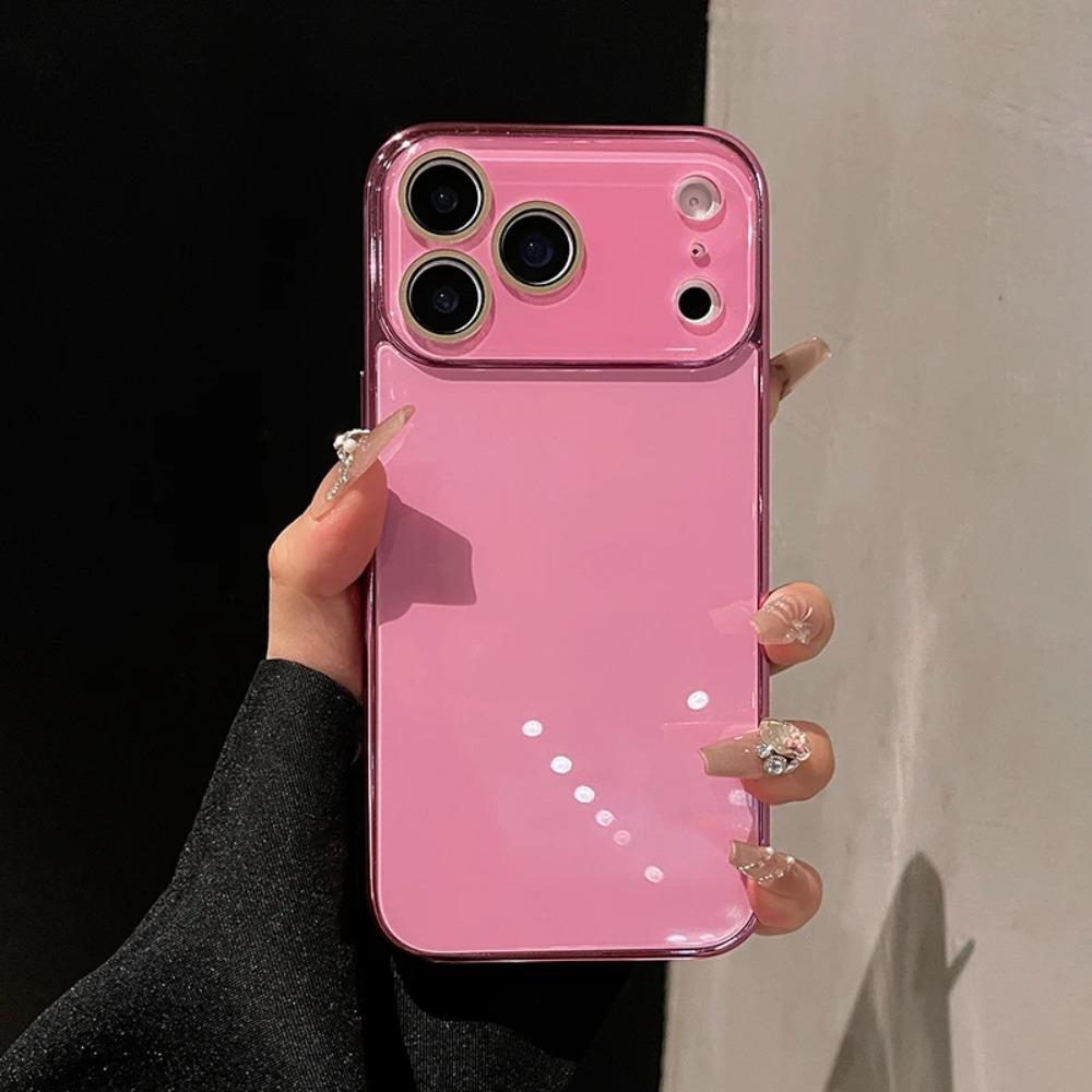Luxury Tempered Glass Phone Case For iPhone 17 16 15 14 13 12 11 Pro Max Plus Crystal Lens Protection Plating Bumper Hard Cover