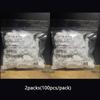 2packs Thickened Food Grade PE Disposable Plastic Wrap Elastic Dust Cover Shower Cap Universal