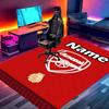 Custom Name Personalized football team Print Carpet, Versatile Home Decor Rug, for Playroom, Apartment, Balcony, Entryway, Hallway Gift