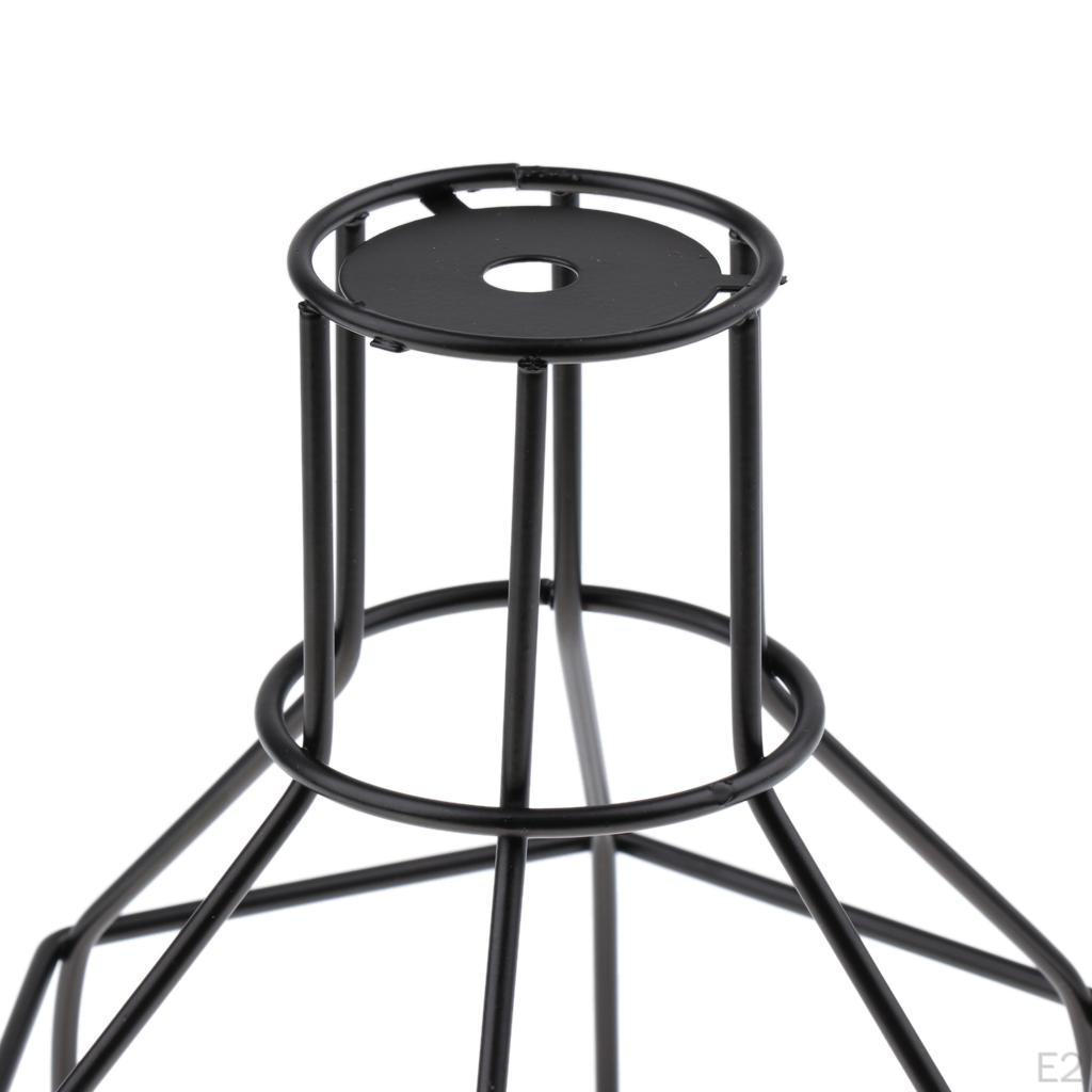 Style Black Light Cage For Pendant Lamps Home