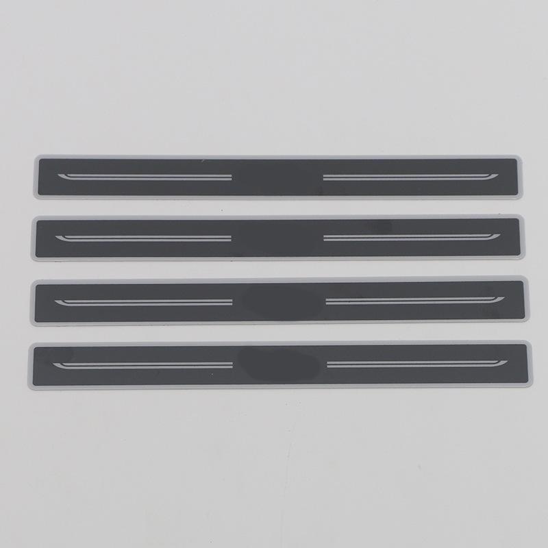 Ideal 23L7 Door Sill Decorative Stickers: Anti-Scratch Plastic Welcome Pedal Trim