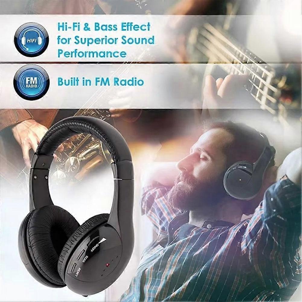 5-in-1 Bluetooth Wireless TV Headphone