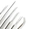 6Pcs Stainless Steel Precision Tweezers Kit Bent Straight Tips Industrial Repair Tool Set for Detailed Work