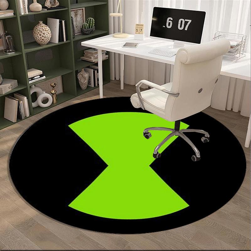 X-ray Protection Symbol round carpet Chair cushion Round Entryway Rug, Soft Round Rugs for Living Room, Bedroom, Circle Carpet decor gifts