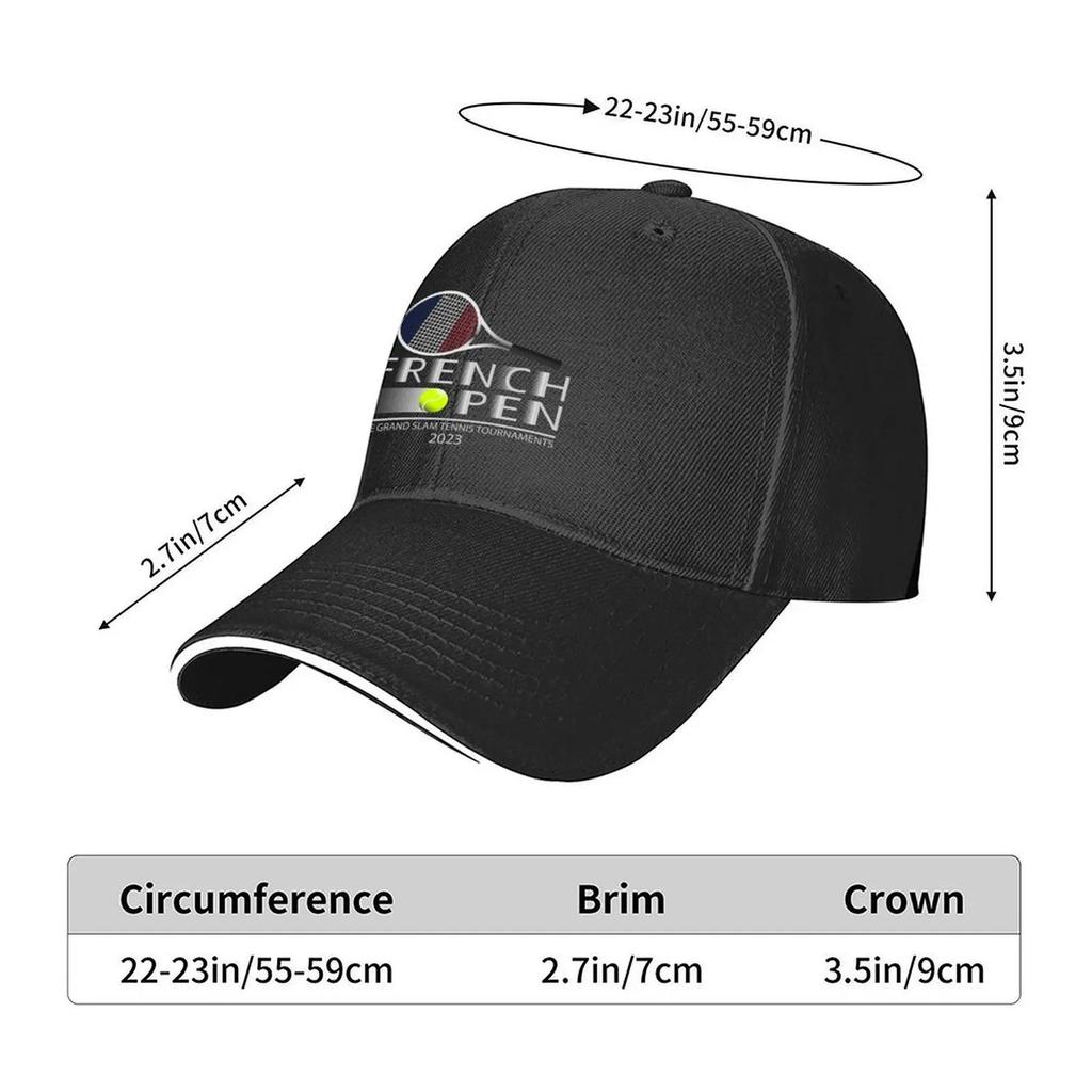 Awesome 2023 French Open Tennis TournaUnisext Design Idea Baseball Cap Rave Dropshipping Custom Caps Bobble Hat Boy Women's