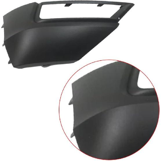 Auto Parts ABS Front Bumper Fog Light Grille Cover Replacement for VW Tiguan 2017 2018 2019 2020 2021 5NG853211 5NG853212(Black-Left)