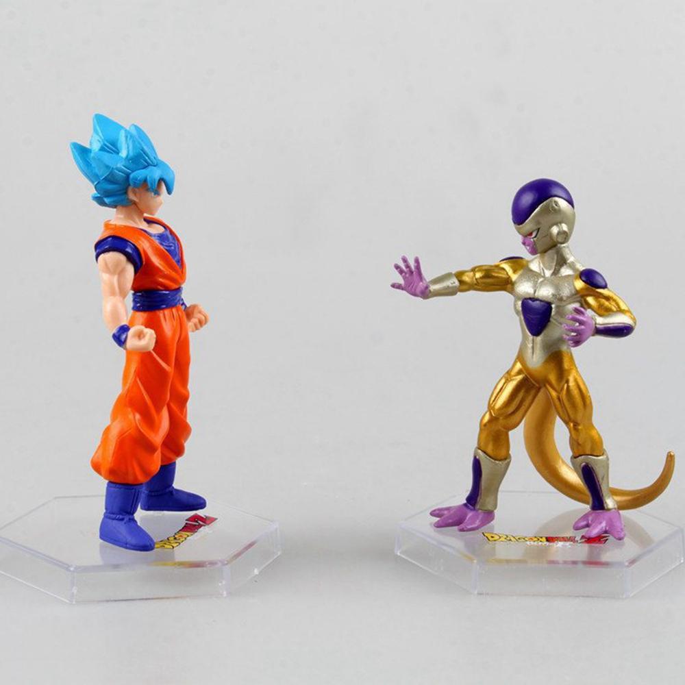 15CM 6Pcs/1Set Dragon Ball Figure Son Goku VegetaFrieza Piccolo Kulin Standing Anime Model Toy Gift Set Action Figure PVC