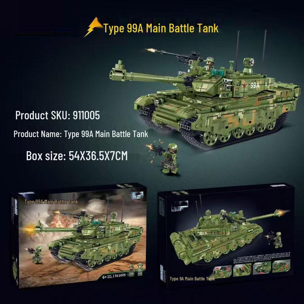 WWII Military Tiger & Panther Tank Building Blocks - Armored Vehicle Assembly Toy Gift
