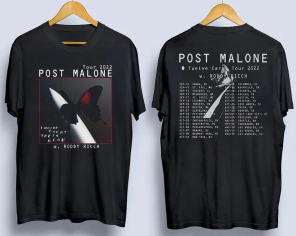 Twelve Carat Toothache 2022 Post Malone W. Rooddy Ricch Unisex T-Shirt Unisex T-Shirt S