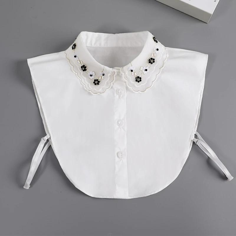 Spring/Autumn/Winter New Fake Collar Shirt Women's Neckwear Sweater Decchable Decorative Collar Female Lace Lapel Fake Collar