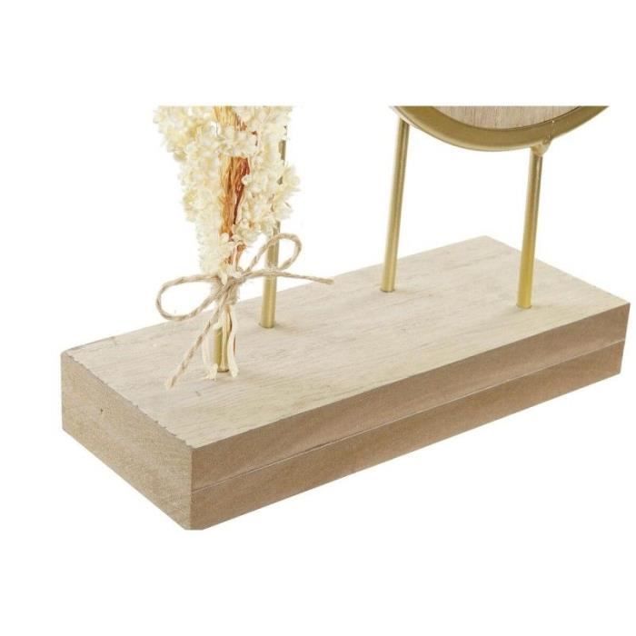 Table Clock - DKD Home Decor - Natural Gold Mirror - Metal - 26 X 8 X 53 Cm