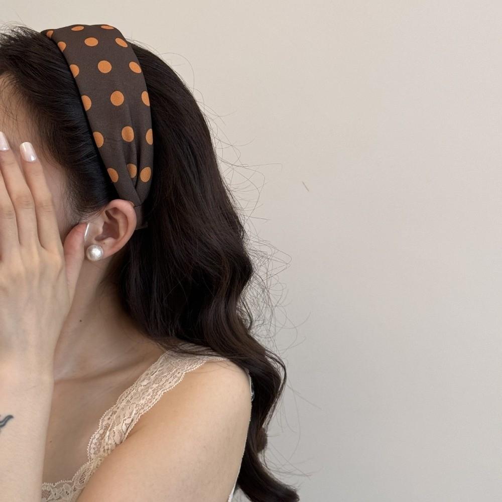 Polka Dot Pattern Polka Dot Headbands Padded Design Hair Accessories  For Women