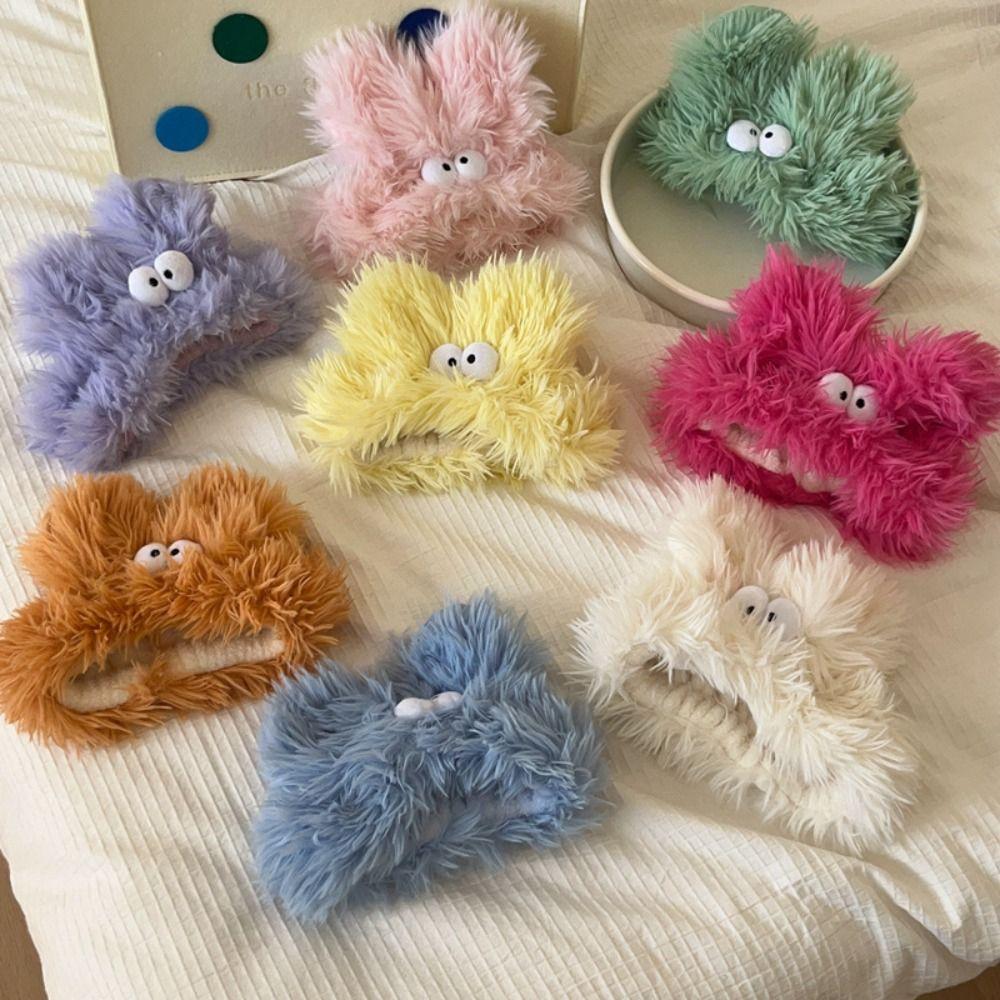 Korean Style Plush Headband Ugly Doll Cartoon Hair Bands Fashion Rabbit Ear Hair Hoop  Female/Girls