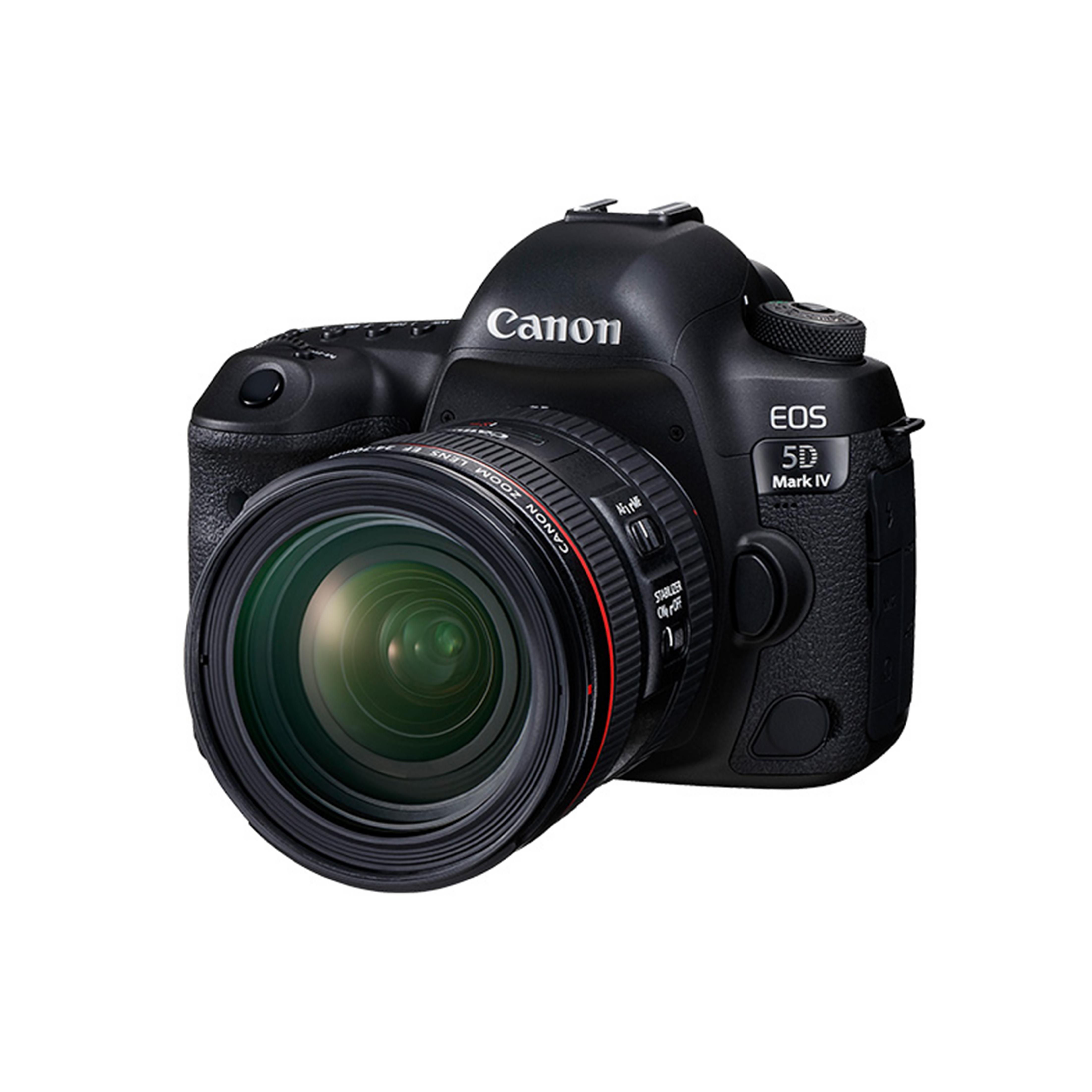 

Canon Повнокадрова цифрова дзеркальна камера EOS 5D Mark IV + об’єктив із масштабуванням EF 24-70 мм f/4L IS USM чорний