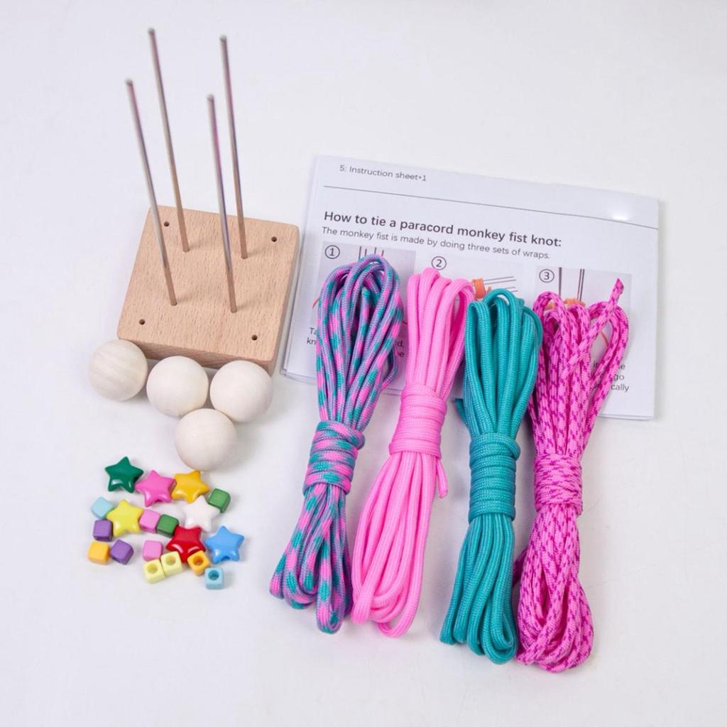 Paracord Jig Balls Crochet Kit Crochet Material Package with Crochet Hooks
