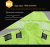 Stormproof Reflective Raincoat Workwear Set - Double-Layer Waterproof Two-Piece for Outdoor Traffic Duty