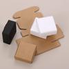 10PCS Candy Cardboard Bottom Handmade Box Square Pack Wrapping Kraft Paper