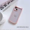 Soft Cat Ear Phone Cases for iPhone 16 15 13 12 11 Pro Max 14 Plus XR XS Max TPU Anti-Drop Transparent Acrylic Back Cover N88 Love Design