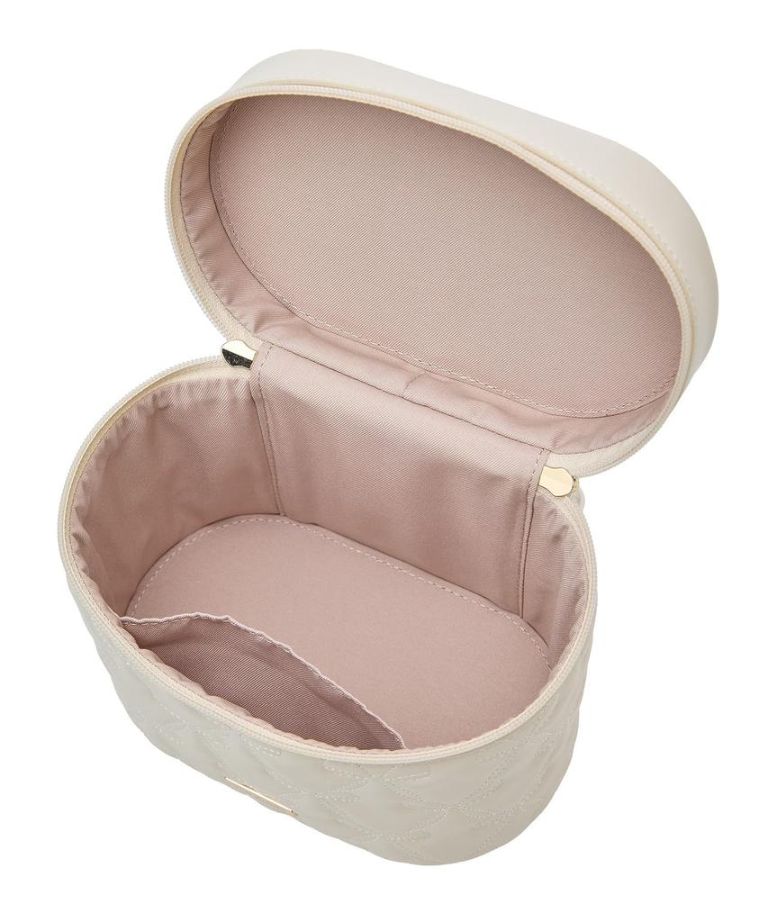 Maison de Fleur gesteppte Würfel-Umhängetasche mit Schleife, Damen, Rosa