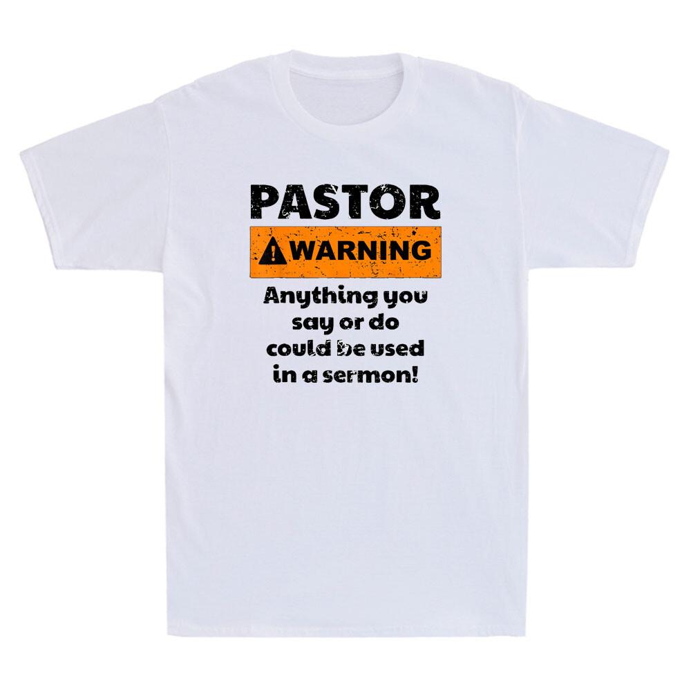 Pastor Warning I Might Put You In A Sermon Funny Quote Vintage Unisexs TShirt