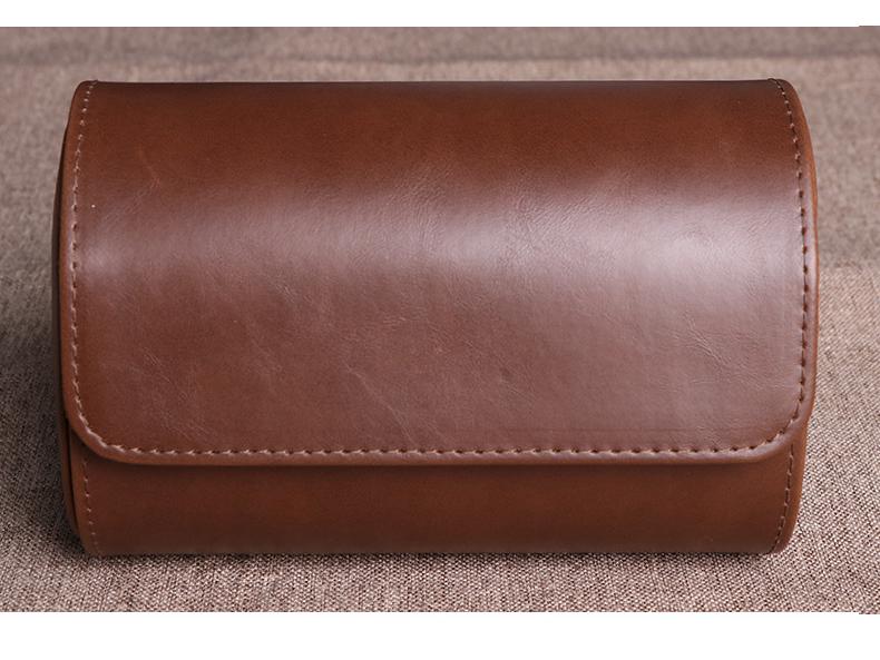 Waterproof PU Leather Watch Storage Box with 1-3 Slots - Stain-Resistant Gift Packaging