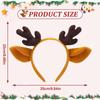 Plush Antler Headband Animal Ears Headwear Adorable Antlers Headpiece Headdress For Halloween Cosplay Costume Accessories