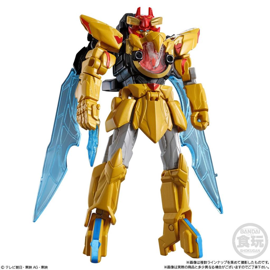 BANDAI Minipla Number One Combined Series 02 Tega Sword Eagle Shooter 50 Unicorn Drill 50 12 pieces Candy Refreshing Sweets & & &