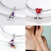 Charms Plataoriginales Luminous Pumpkin Beads For Charms Copper Bracelet Beads Jewellery Making Women'S Gift