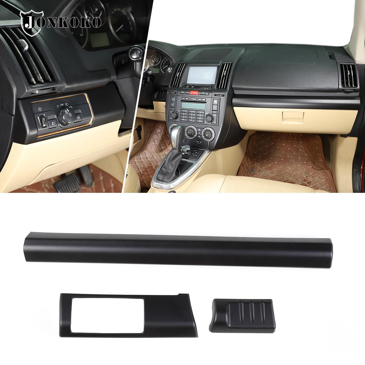 

ABS Chrome Car Interior Dashboard Panel Cover Trim Decoration Stickers For Land Rover Freelander 2 2007-2015 Auto Accessories матовый черный