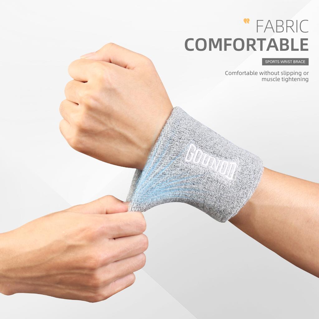 Sports Wristbands Basketball Volleyball Sweatbands Gym Fitness Fabric Comfortable Kitted Wrist Guard Protector Strap Wrap Cuff