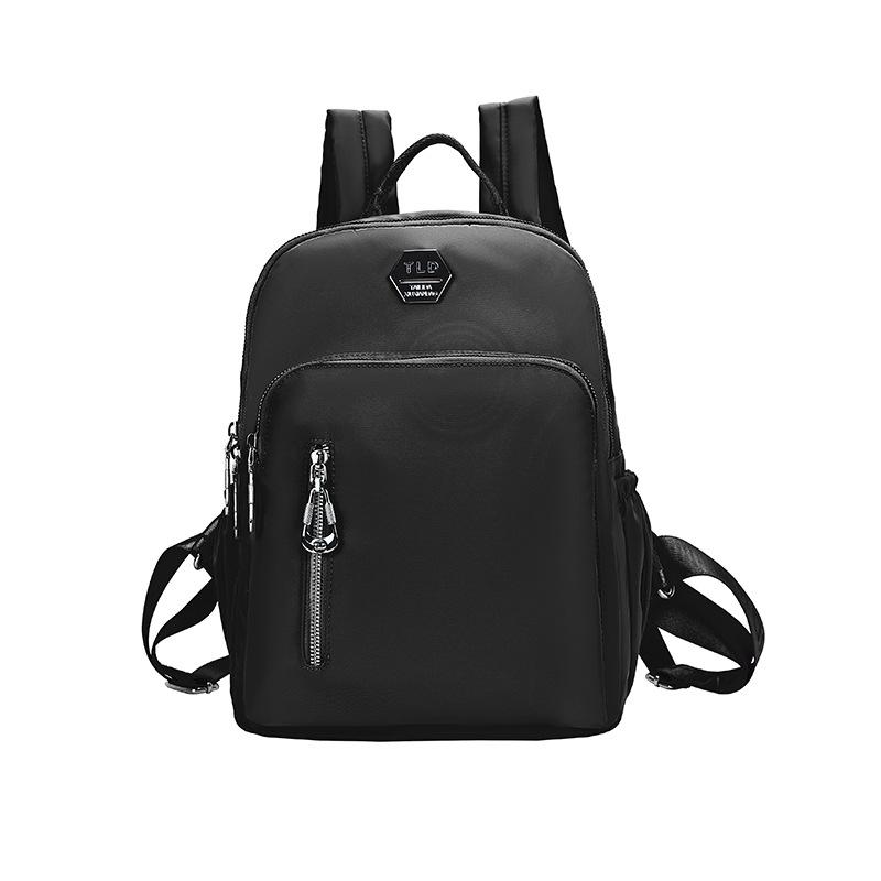 Double Shoulder Schoolbag, Large Capacity, Lightweight and Simple Student Attendance Travel Backpack, Solid Color Simple Trend Women's Bag