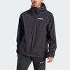 adidas Outdoor Hiking Waterproof And Breathable Windbreaker Jacket Men's Black IP1435