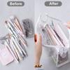 Office Supply Cosmetics Pouch Pencil Case Storage Bag Transparent Pencil Bag Zipper Pen Pouch