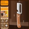 Stainless Steel Multi Functional Peeler Bottle Opener for Kitchen Dual Blades for Thick and Thin Skin Fruits and Vegetables Convenient Wooden Handle