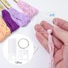 Acryl Klar Zahnseide Spulen Kreuzstich Zubehör Faden Organizer 4cmx4cm Sortierer
