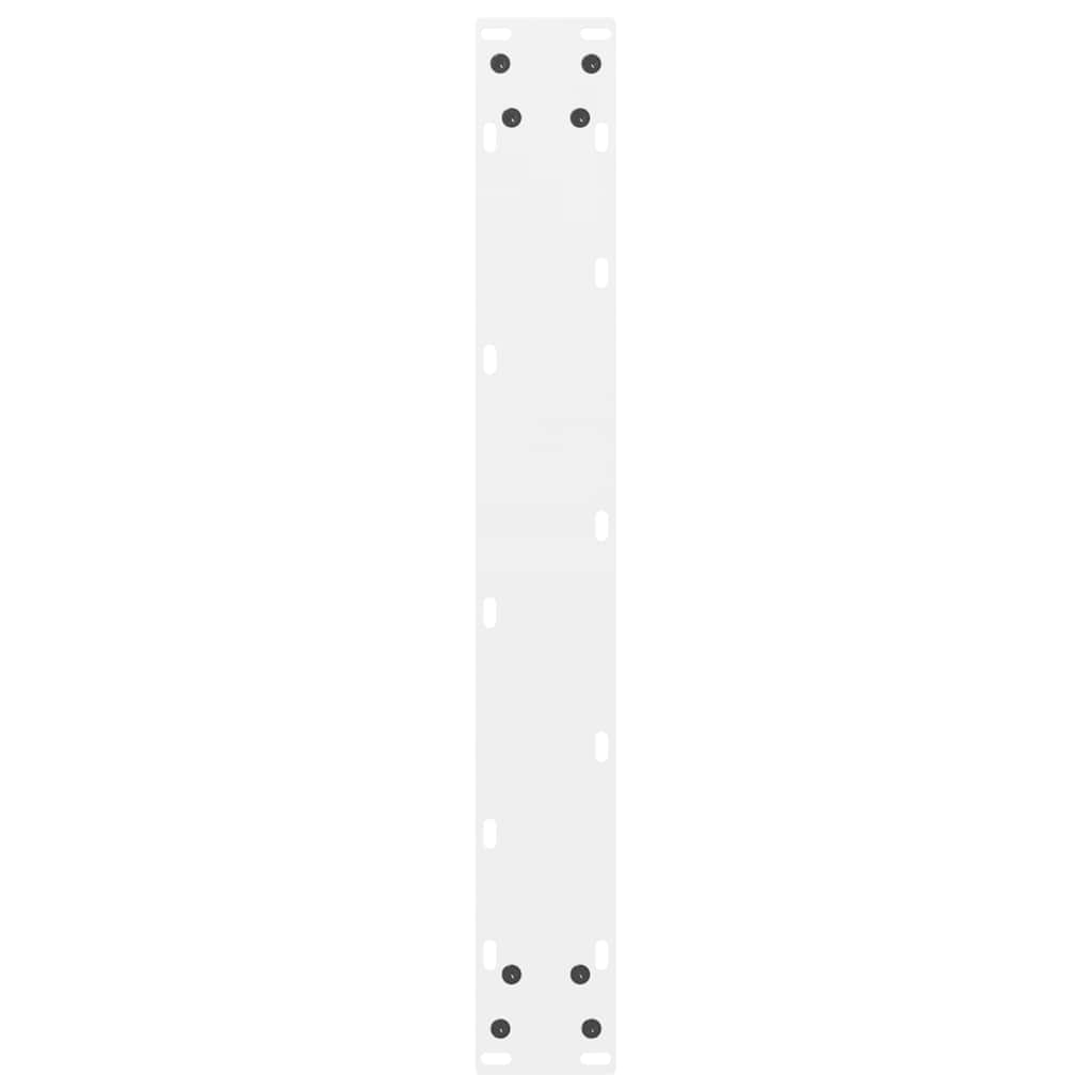Vidaxl Nogi Do Stolika Kawowego, Białe, 2 Szt., 60X(110-111) Cm, Stal