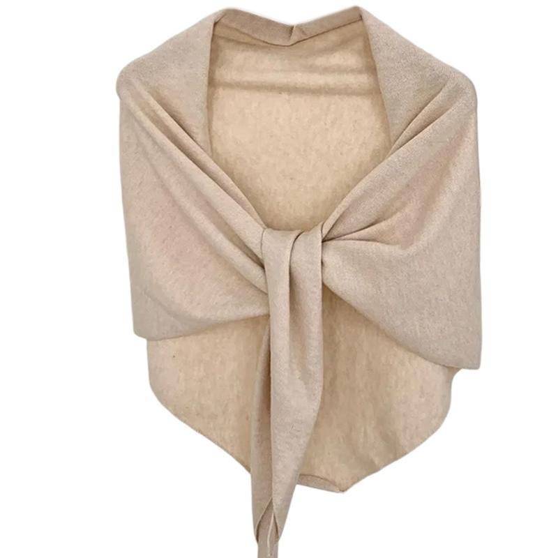 Versatiles Knitted Shawl Light weight Capes Fashionable Breathable Ponchos Warm Winter Accessory