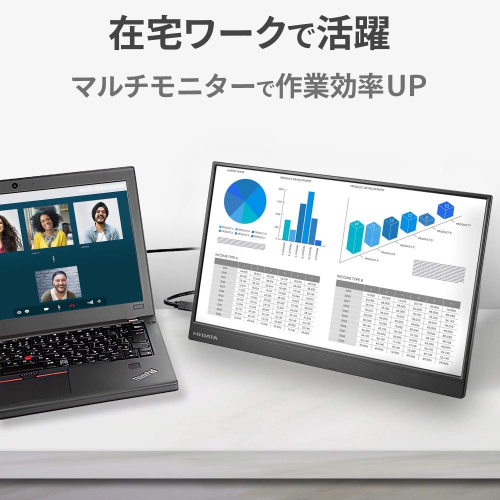 IODATA Mobile Monitor 15.6 inch Full HD ADS Panel (4msPS4XboxSwitchPC CompatibleMiniHDMIUSB-CSaturdaySunday SupportJapanese Manufacturer) EX-LDC161DBM