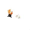 Modern Chinese Carp And Swan Resin Sculpture Ornament Elegant Animal Figurines for Desk Bedroom
