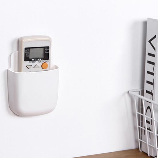 Storage Container Free Punch Storage Mobile Phone Holder Wall Mount Remote Control Storage Box for Bedside Table