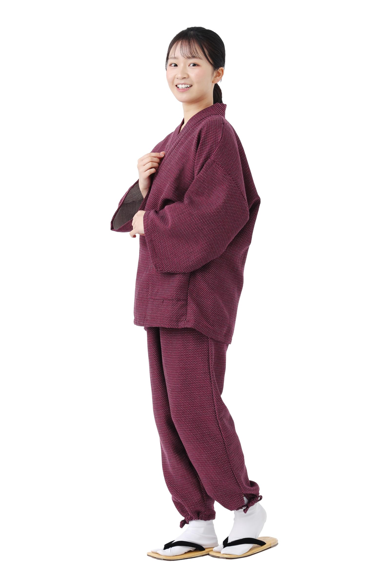

Samue for Kurume Gift for Made in Plain Weave Dobby [Tayutaf] Women, 100% Cotton, Weave, Women, Year-Round, Stylish, Pajamas, Japan, Washable, Cold,