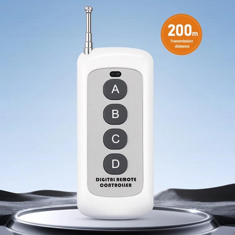 Wireless Remote Switches 12V Multifunction Remote Control Switches 433Mhz Transmitter for Electric Door Car Lights