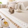 Anti-Cat Scratch Waterproof Urine Barrier  Advanced Sofa Cushion Four Seasons Universal Corduroy Universal Sofa Cushion Ins Wind
