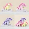 Weiches Kurzes Plüsch Pony Schlüsselanhänger Buntes Stofftier Perfekt für Taschenzubehör