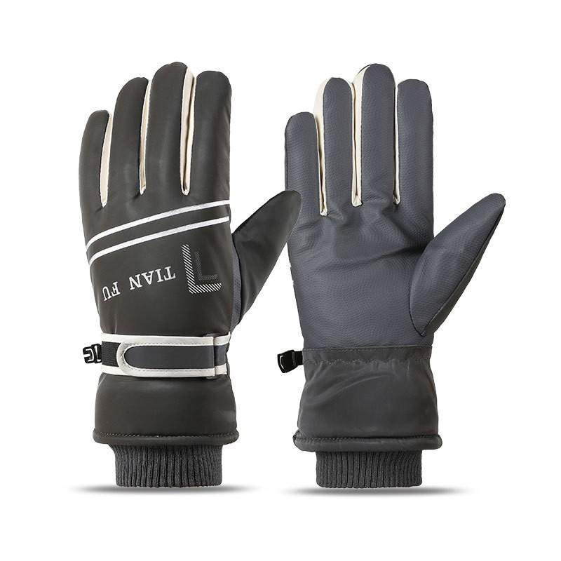 Winter Ski Gloves Men Thick Insulated Windproof Waterproof Touchscreen Snowboarding Hiking