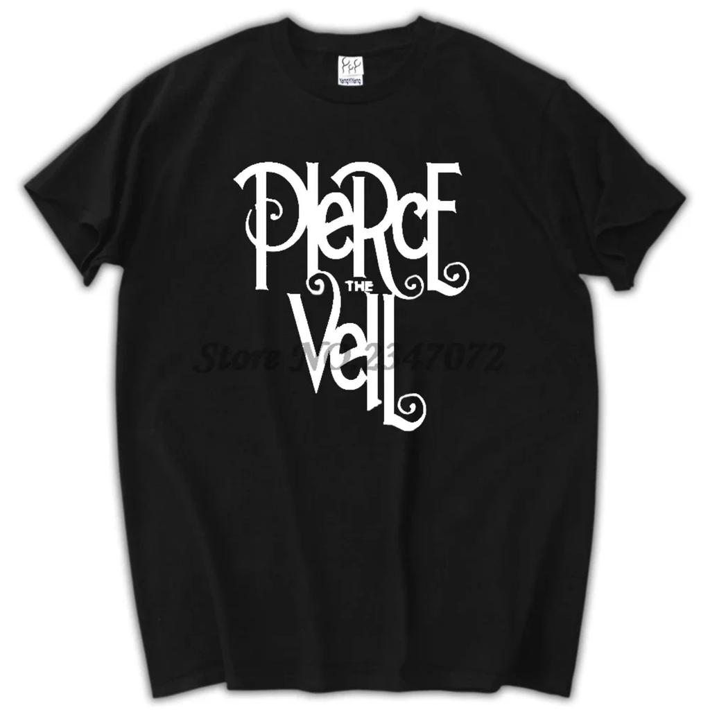 Pierce The Veil T-Shirt, American Post-hardcore Band Black and White Tee Womes Tshirt Summer Euro Size