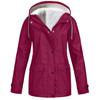European Style 2023 Autumn/Winter Fleece-Lined Waterproof Hooded Windbreaker Jacket for Mountaineering and Outdoor Activities.