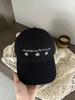 Small Flower Couple Hat Korean Women's Embroidered Cap Spring and Summer Fashion Versatile Wide Brim Showing Face Small Baseball Cap
