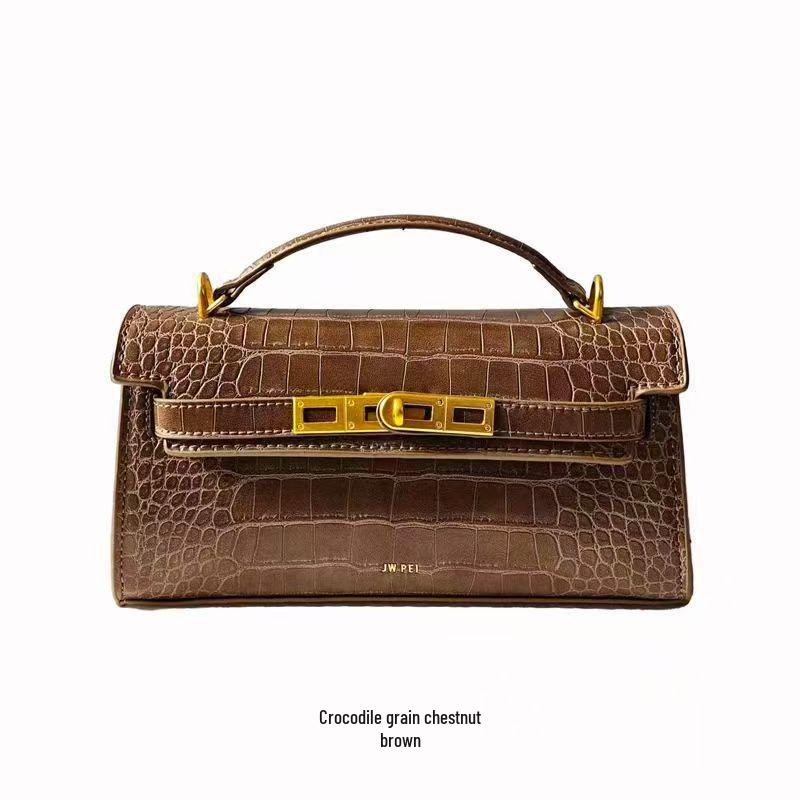 HomeHarmony JW PEI Kelly Handtas met Krokodillenpatroon - Noor High-End Dames Crossbody Tas 2T273 black