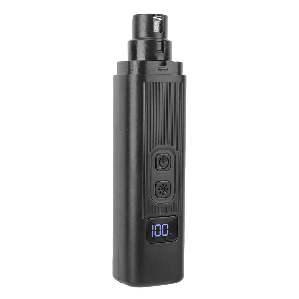 Hunde Nagelfräser Multifunktional Eingebautes LED-Licht Geräuscharm Wiederaufladbar Haustier Nagelknipser für Zuhause Schwarz